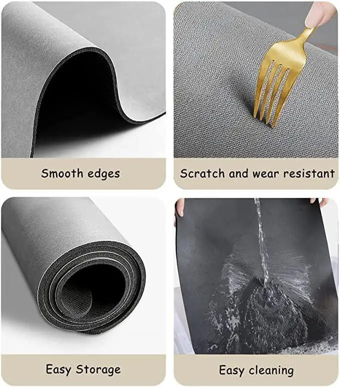 Quick-Drying Kitchen Mat - Pack of 2