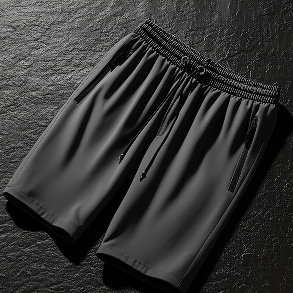 Combo of 4 Men's Stretchable Cotton Shorts (Grey, White, Black, Navy Blue)