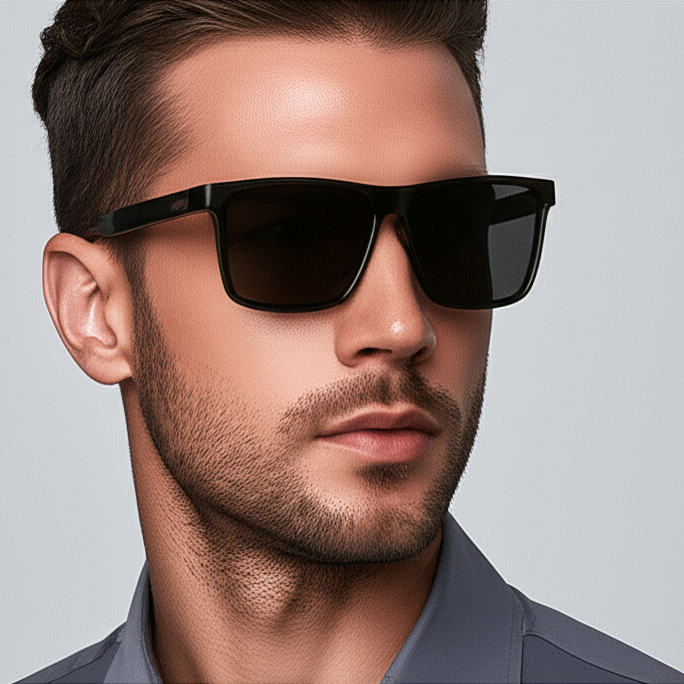 Polarized Retro Square Sunglasses – Classic Cool Meets Modern Vision