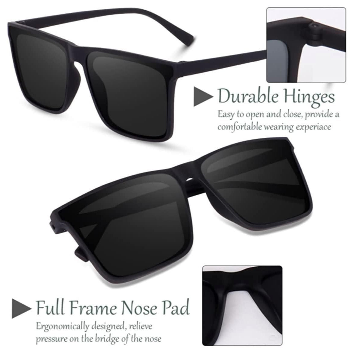 Polarized Retro Square Sunglasses – Classic Cool Meets Modern Vision