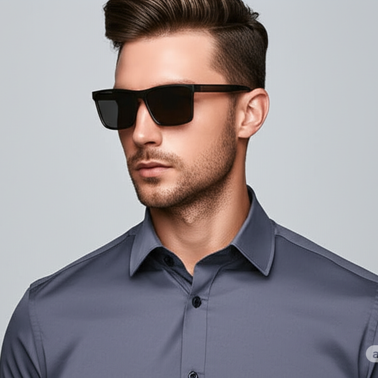 Polarized Retro Square Sunglasses – Classic Cool Meets Modern Vision