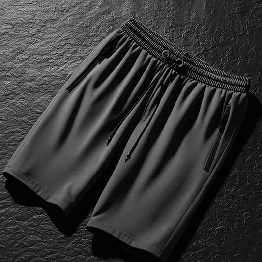 Combo of 4 Men's Stretchable Cotton Shorts (Grey, White, Black, Navy Blue)