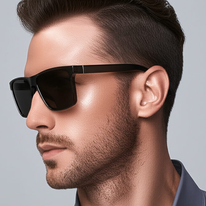 Polarized Retro Square Sunglasses – Classic Cool Meets Modern Vision
