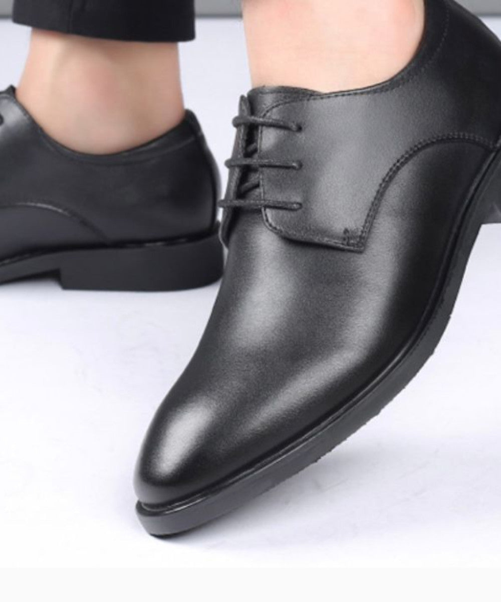 Classic Black Formal Leather Shoes for Men – Comfortable and Stylish Office Wear